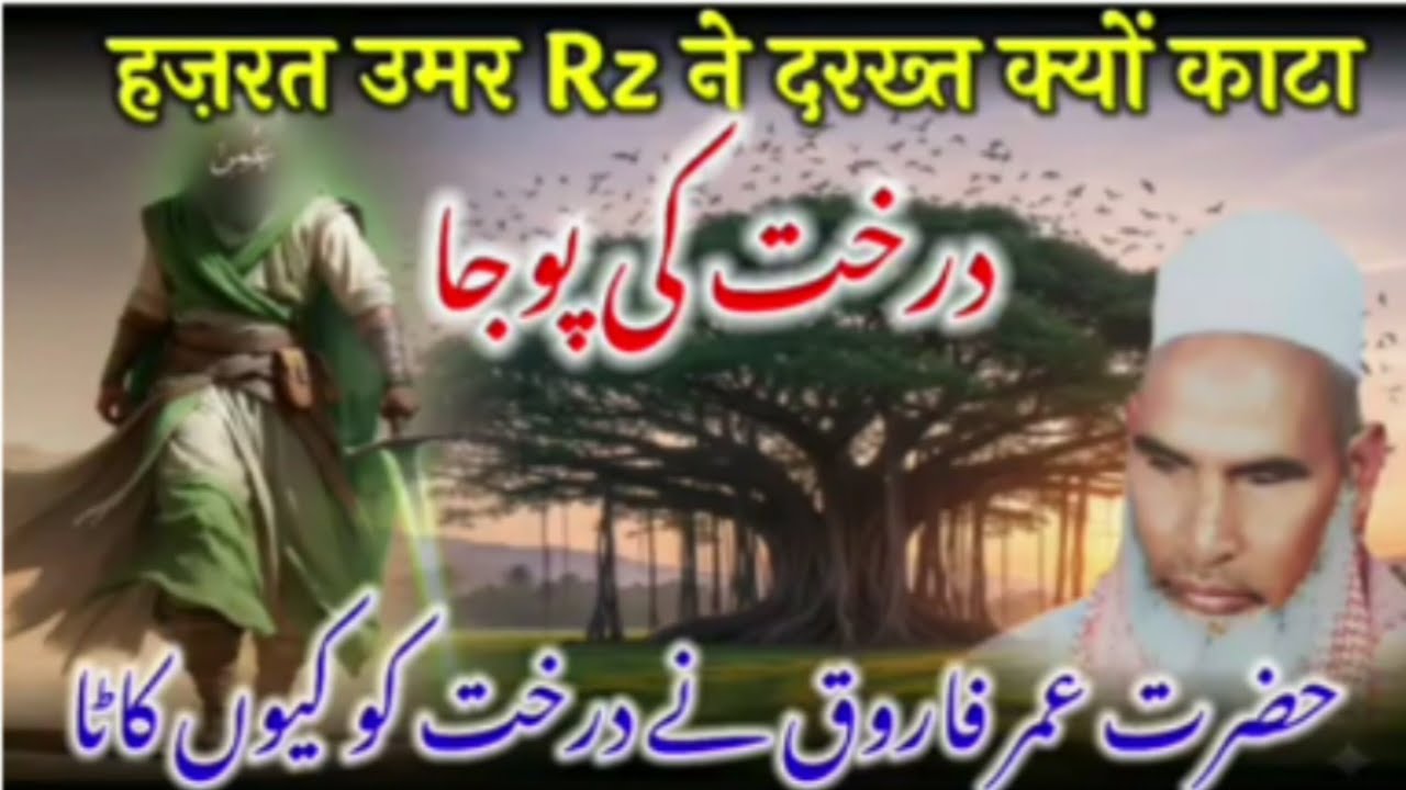 हज़रत उमर Rz ने दरख़्त क्यों काटा कारी हनीफ मुल्तानी बयान 