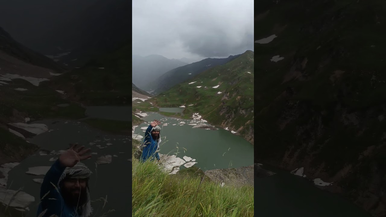 Kashmir to Kaghan valley via Gatian Lake #songs #poetry #travel #shorts #nature #friends #outdoors