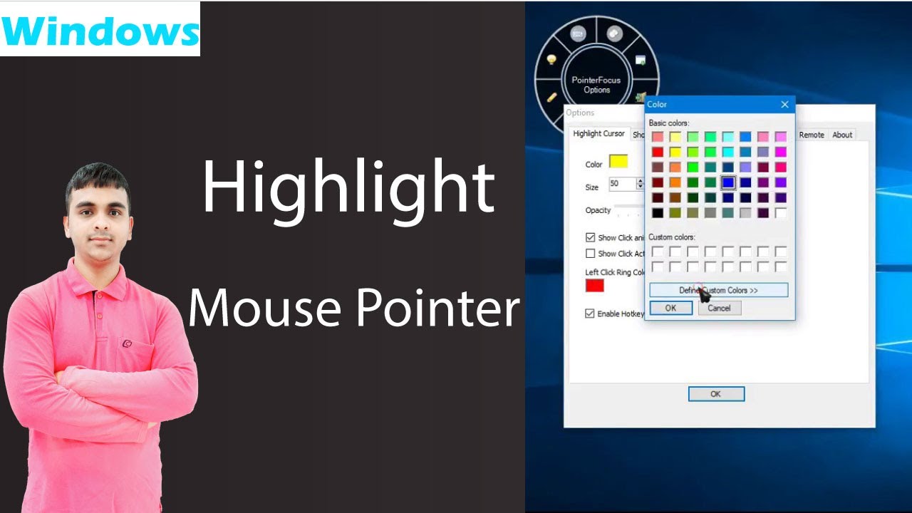 How to free download pointer focus and how to use pointer focus, Highlight mouse pointer new version