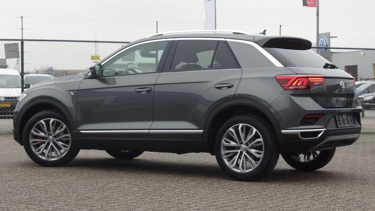 Volkswagen NEW T-Roc 2018 Sport Indium Grey Metallic 18 inch Montego Bay inside & walk around