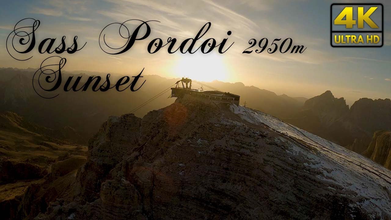 Sass Pordoi Sunset - FPV Drone shooting