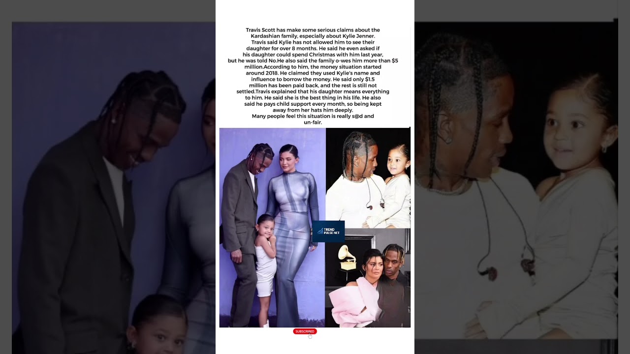 Travis Scott Makes Explosive Claims About Kylie Jenner 😳💔 #TravisScott #KylieJenner #CelebrityDrama