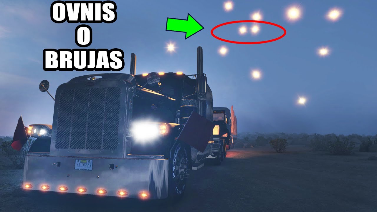 Encuentro LUCES en el CERRO, Ruta en CAMION Nocturna Mapa de Mexico American Truck Simulator