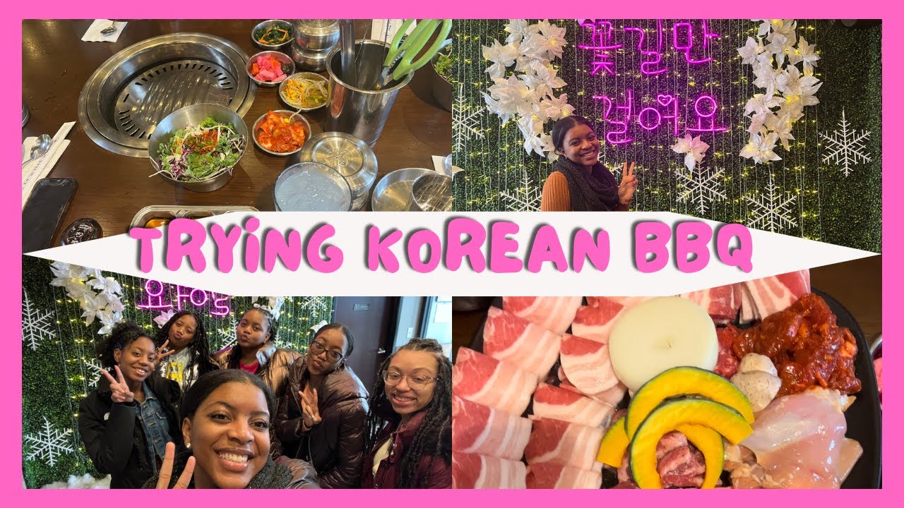 Trying Korean BBQ for the first time!