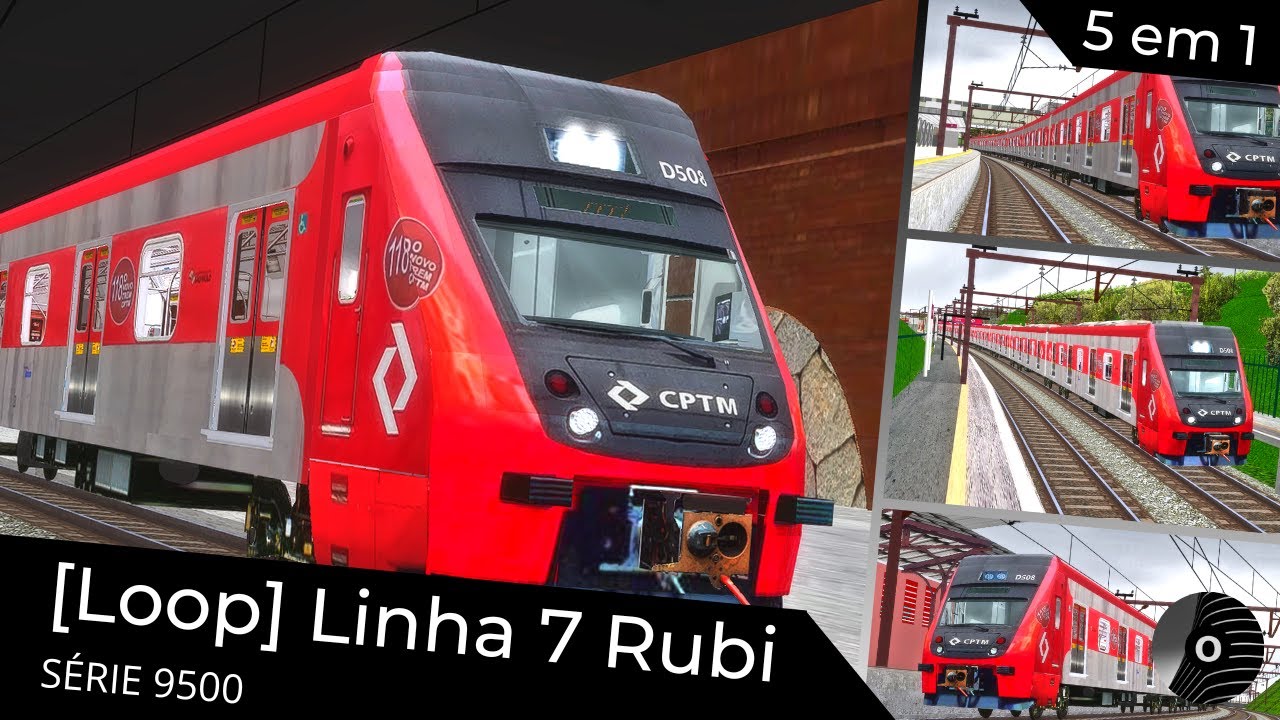 OpenBVE - LINHA 7 RUBI com o TUE SÉRIE 9500 da CPTM! Luz X Fco. Morato