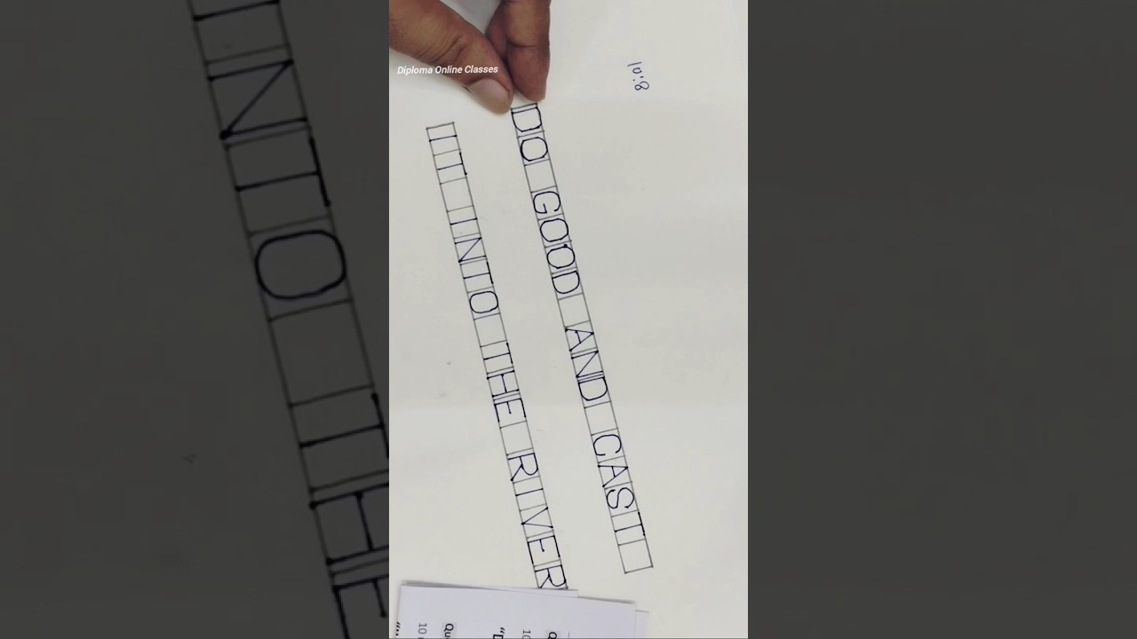 Single Stroke Vertical Capital Letters Engineering Drawing classes Diploma online classes #shorts