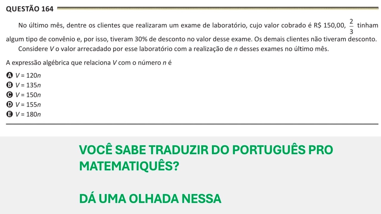 ENEM PPL 2025 Reaplicação - Questão 164 (Caderno Amarelo) - No último mês, dentre os clientes que...