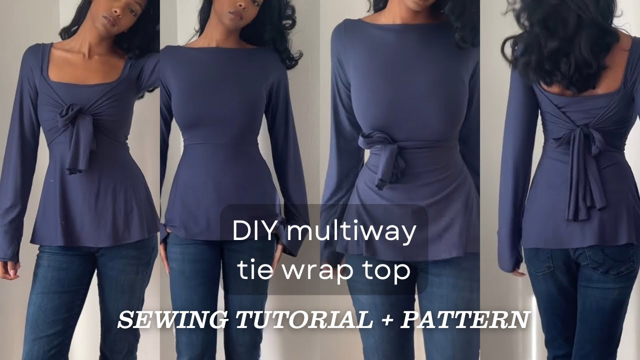 make the perfect multiway tie top 🎀 SEWING TUTORIAL & PATTERN
