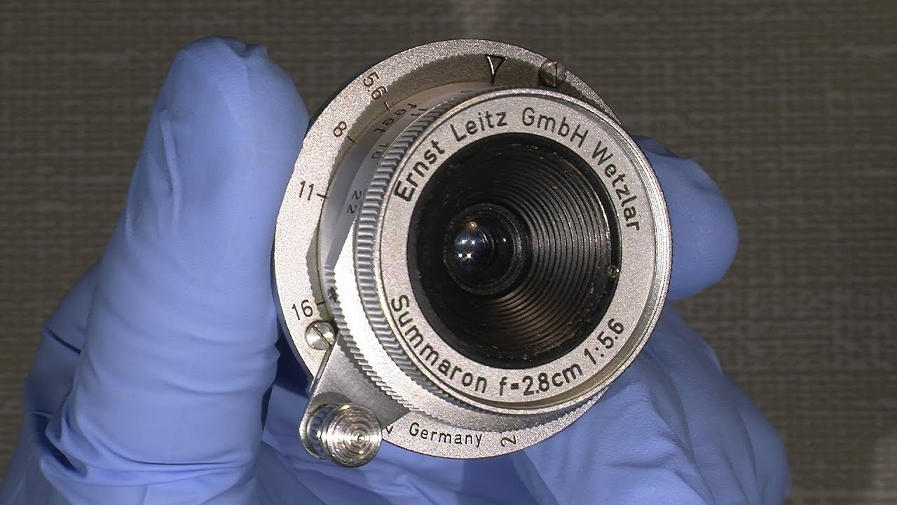 Cleaning lens element's in Leica Summaron screw mount f=2.8cm 1:5.6