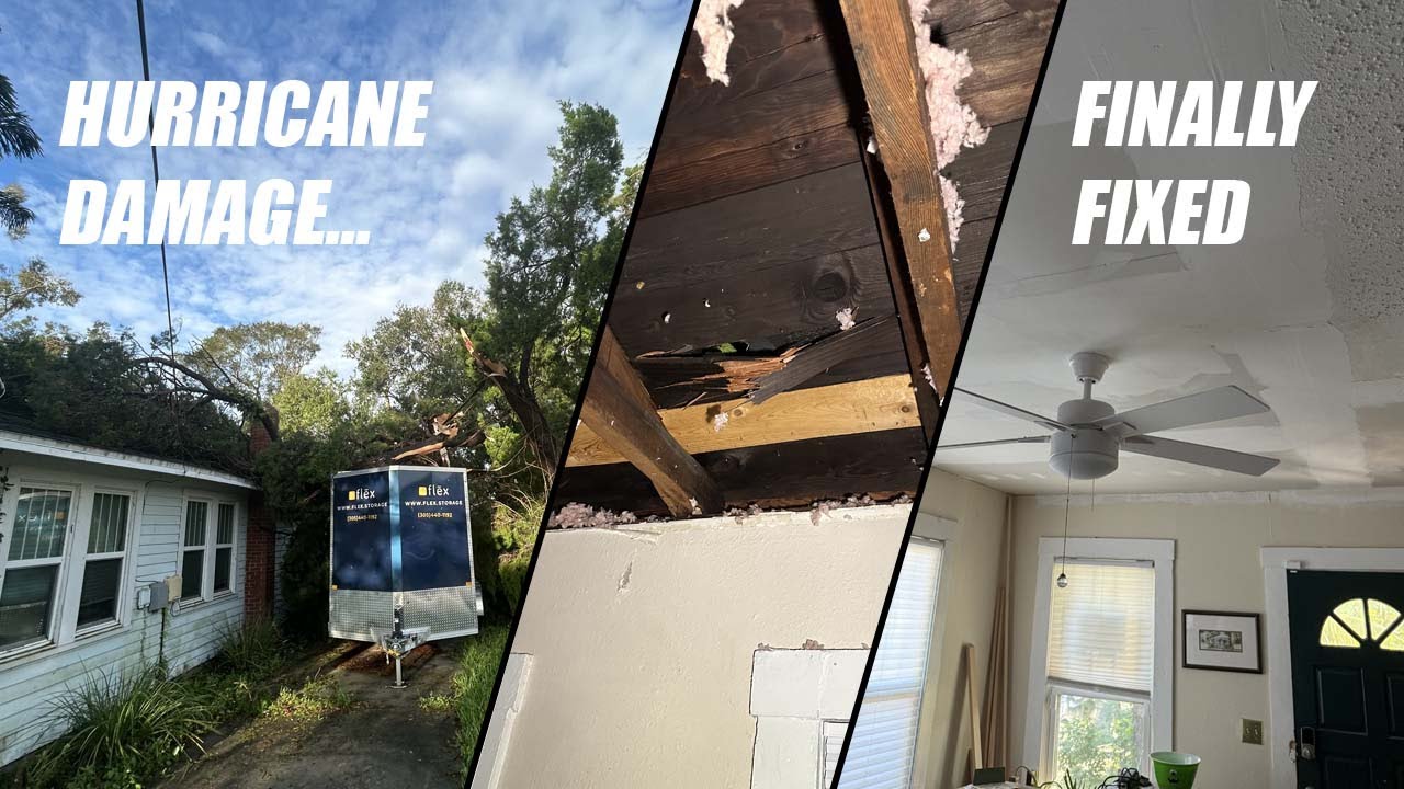Ремонт повреждений, нанесенных ураганом Милтон — Дом Грауса (017)