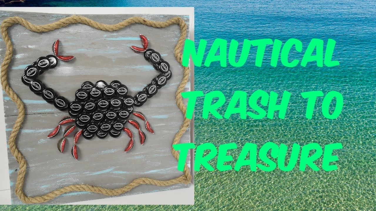 Bottle Cap DIY | Coastal Decor | Trash to Create Treasure Challenge