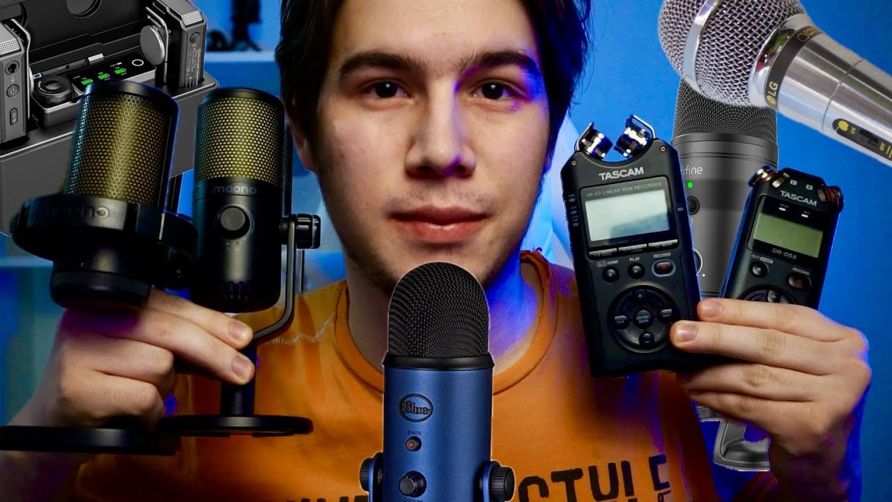 АСМР СО ВСЕМИ МОИМИ МИКРОФОНАМИ