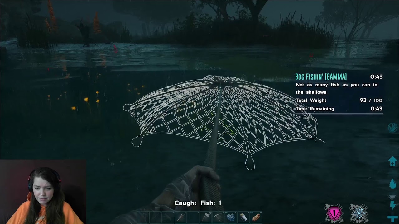 Ark Genesis Net Fishing mini game and Hexagon box opening