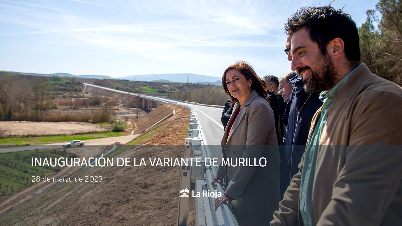 Inauguración de la variante de Murillo de Río Leza