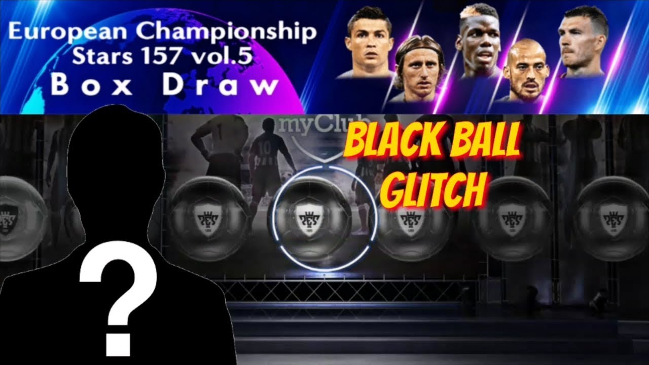 Glitch black ball in European Championship vol.5 | Pes 2018 Mobile | Trick in description