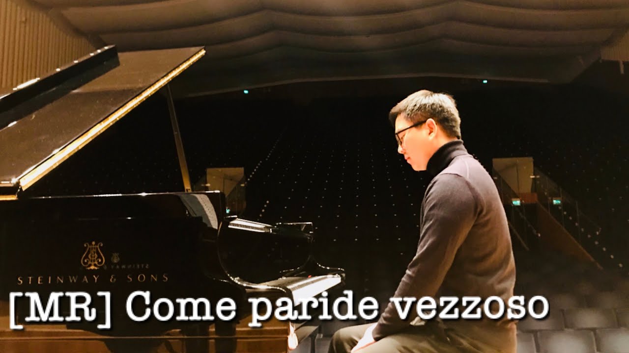 Come paride vezzoso karaoke, piano mr, accompaniment