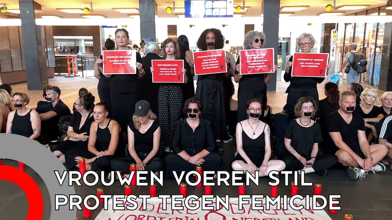 Dolle Mina’s protesteren tegen vrouwenmoord: 'Ik heb wel geluk gehad'