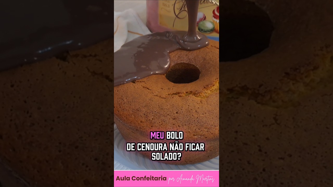 Como não ficar solado o bolo de cenoura 