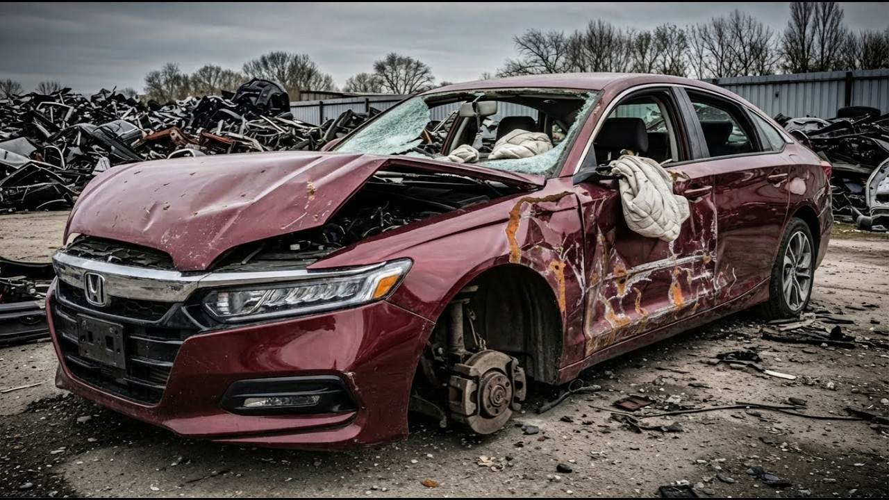 Asmr Car Restoration! Full Restoration of a Honda Accord 2020 from Total Disrepair to Looking New
