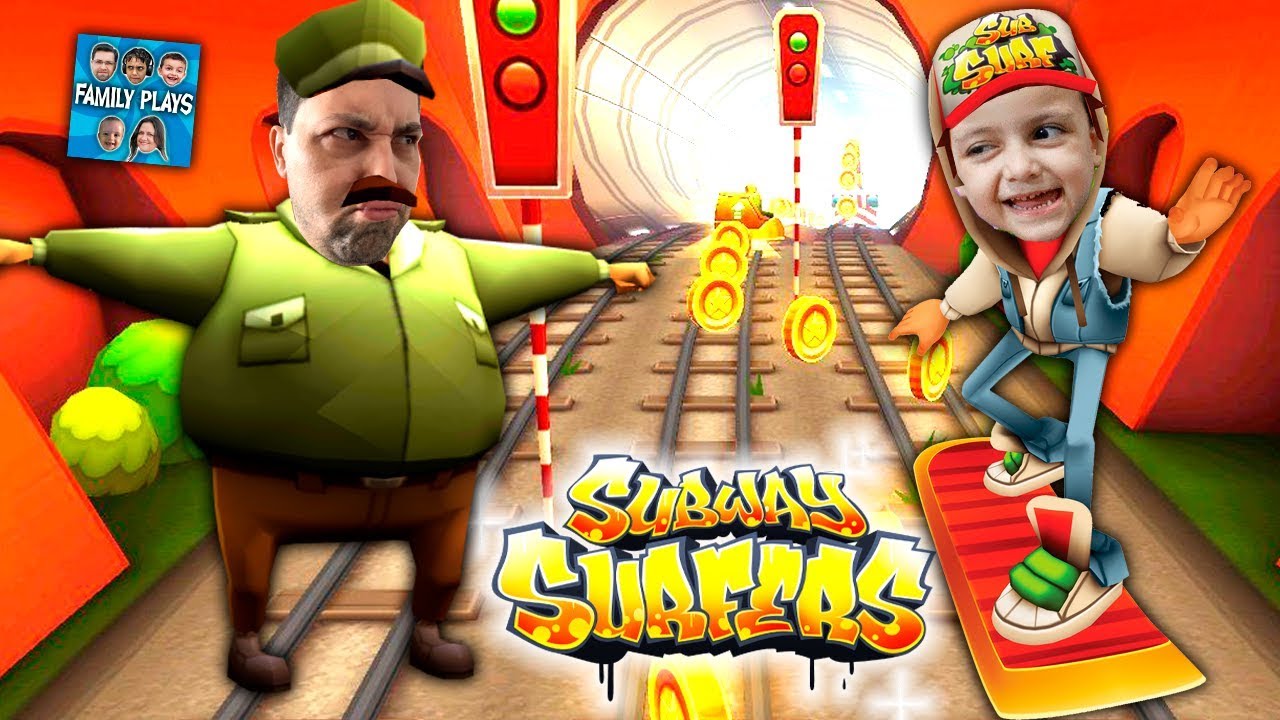 SUBWAY SURFERS - Uma corrida interminável!! Family Plays