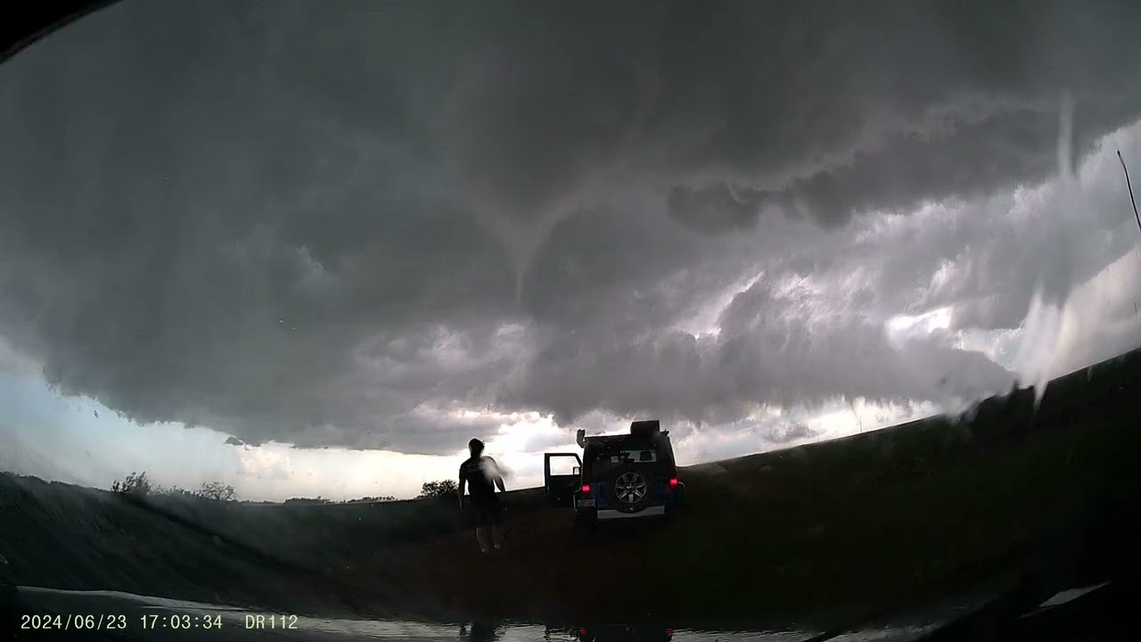 EF0-default tornado north of Borden, Saskatchewan - June 23, 2024