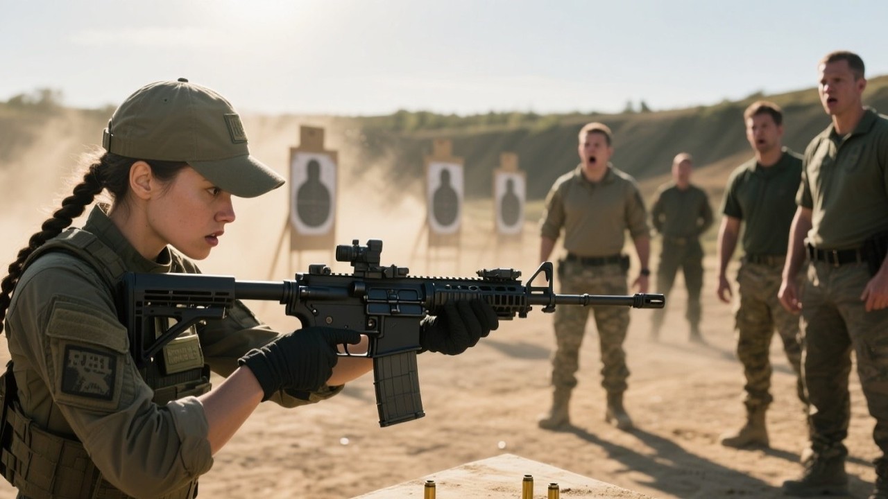 Replacing Targets? She Was About to Take the SEAL Rifle and Shock Everyone.