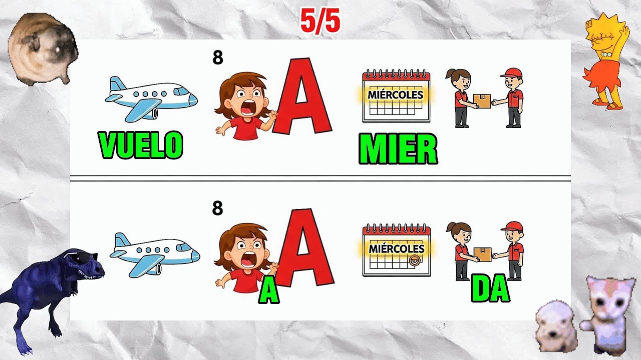 Di La Palabra Al Ritmo EN INGL&Eacute;S (Say The Word On Beat Challenge) Nivel 1-5 (BROMA) 😂
