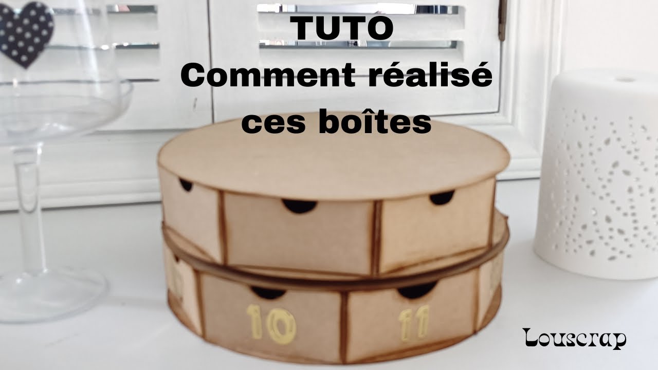 Tuto comment faire ce style de boîtes #scrapbooking #scrapbook #