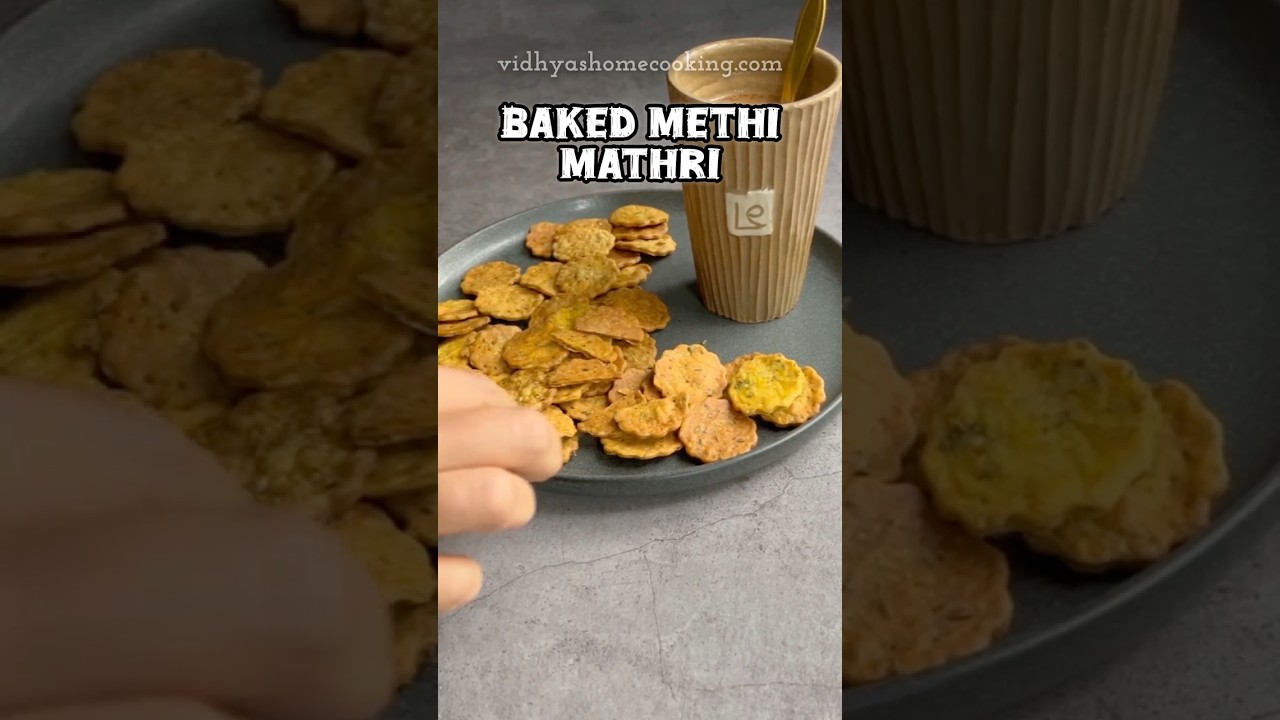Baked Methi Mathri | #festivalrecipes  #healthyrecipes #bakedsnacks #deepavalirecipes