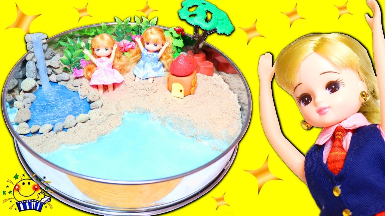 【リカちゃんが箱庭を手作り】グルーガンでおうちハウスを作ろう❤️