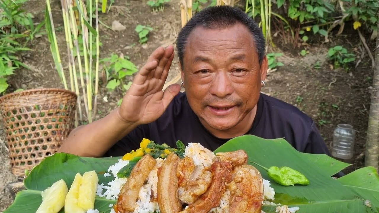  Big Pork Belly Mukbang After Heavy Sweat | Naga style @khipsvlog3739 
