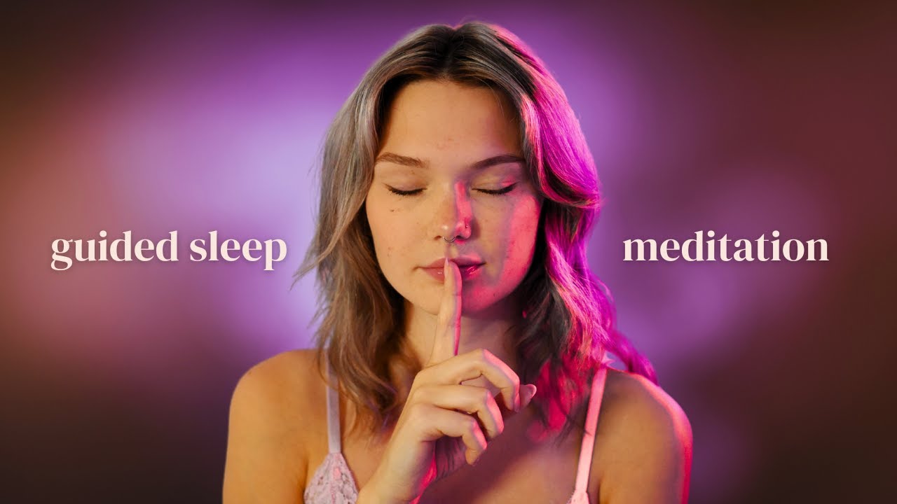 ASMR guided sleep meditation for comfort - stress relief ✨