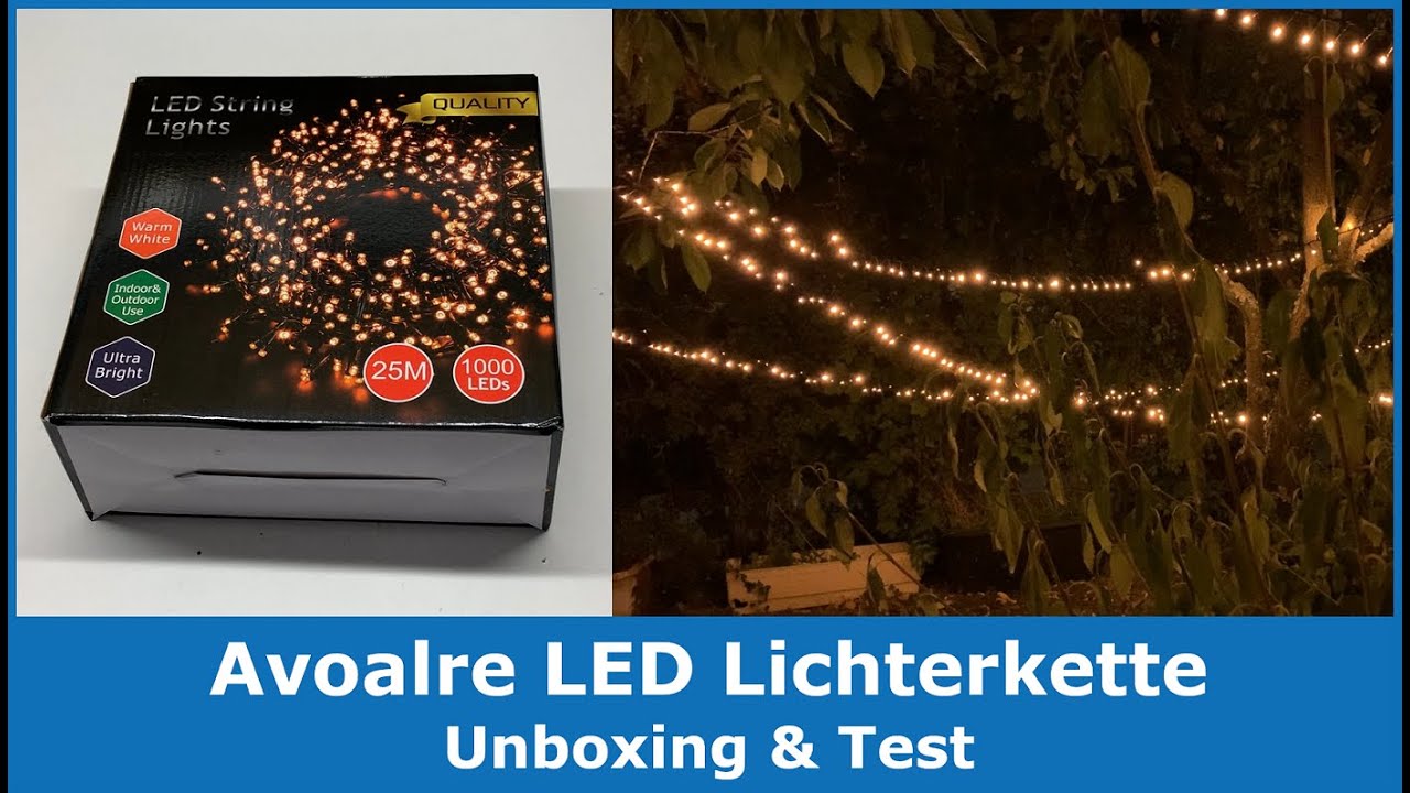 Avoalre 1000er LEDs Lichterkette || Unboxing & Test (Weihnachtsbeleuchtung für Innen & Außen)