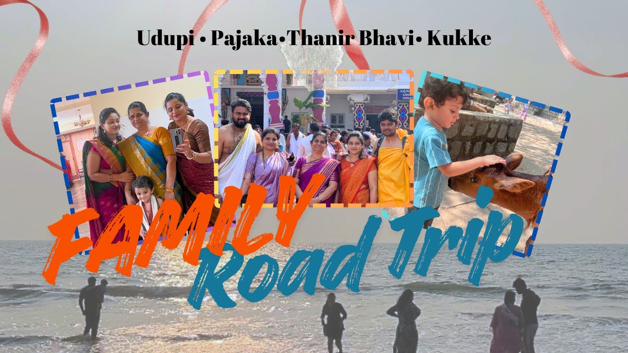 A Random Slow Family Journey 🤍| Udupi•Pajaka•Thannir Bhavi Beach• Kukke