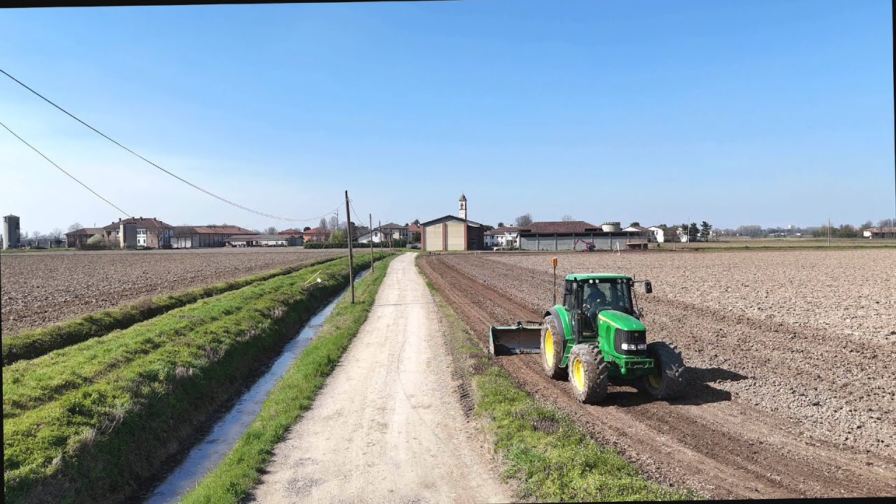1796-(4K)-Barate di Gaggiano MI-Livellatura per riso 20-03-2025 (Drone Flip)
