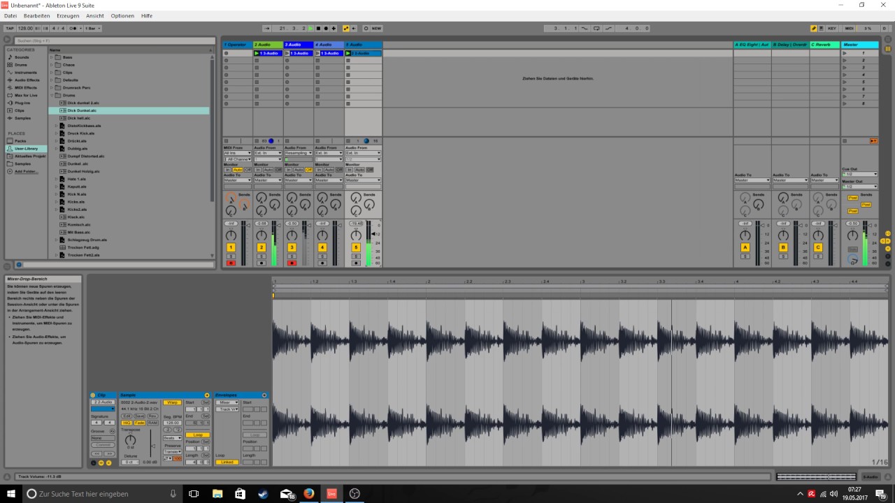 -LIVE WORLD #9- Ableton Live - Some Techno(Dark Atmospheres) 2017-