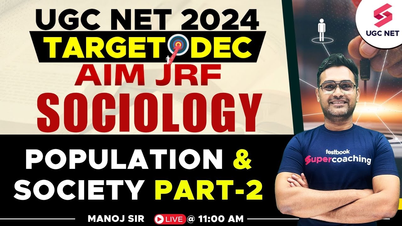 UGC NET Sociology | UGC NET Sociology Questions on Population and Society | Part-2 | Manoj Sir