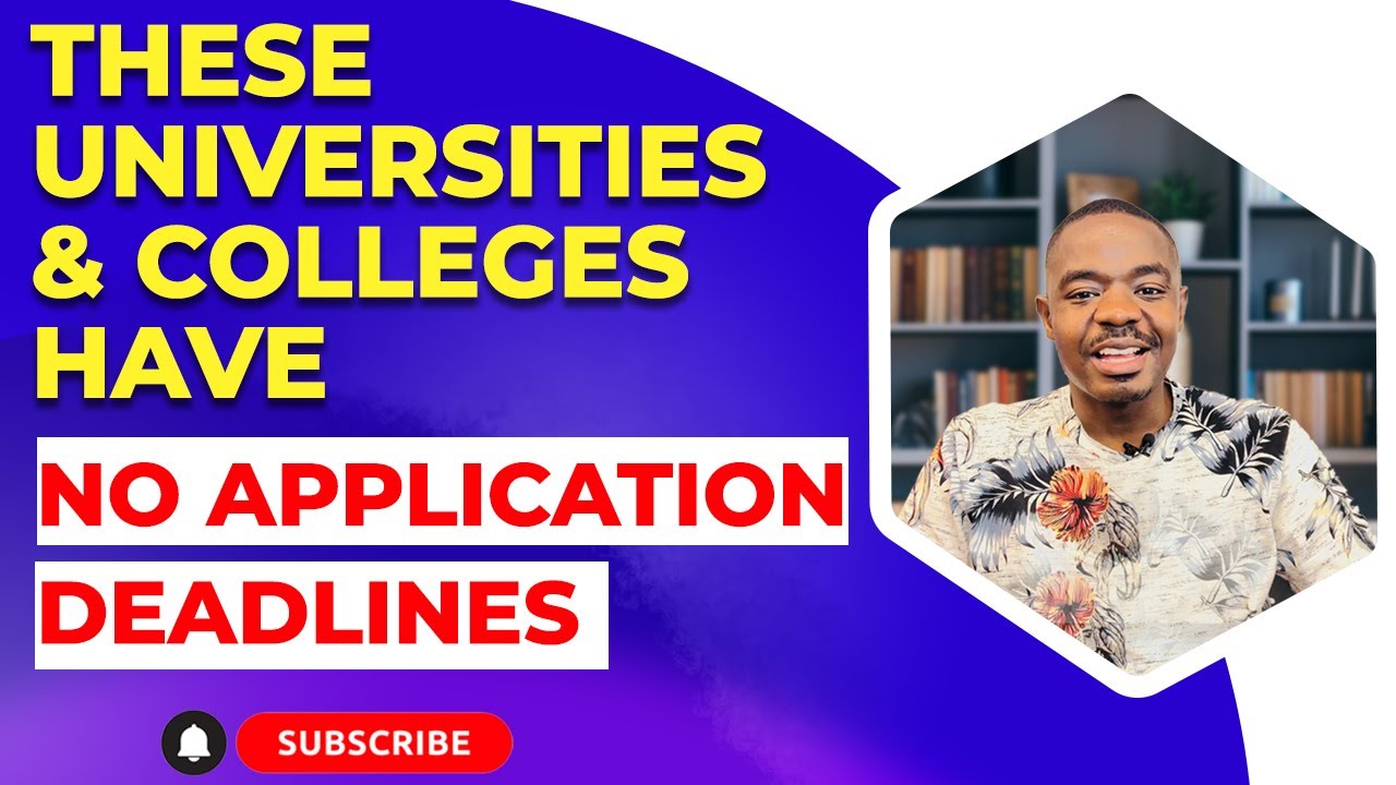 Study Abroad Anytime You Are Ready || University Application Timelines || TFE