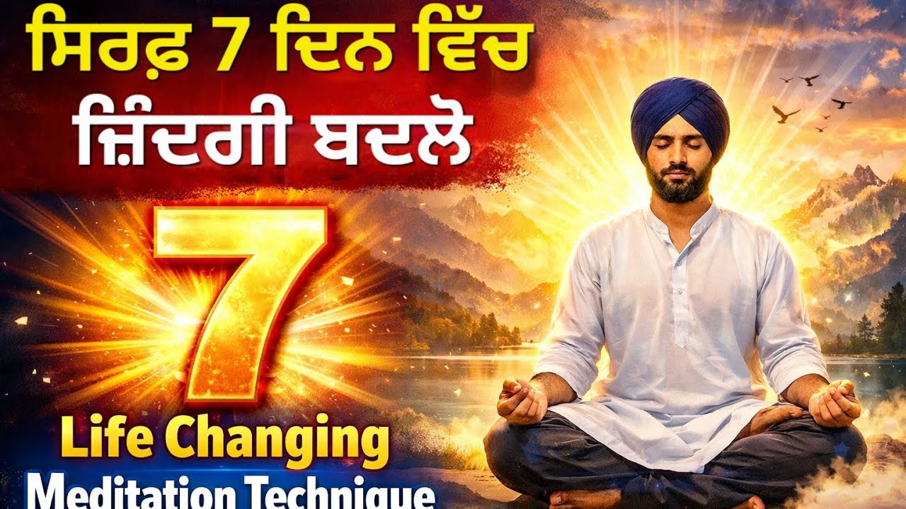 ਸਿਰਫ਼ 7 ਦਿਨ ਵਿੱਚ ਜ਼ਿੰਦਗੀ ਬਦਲੋ | Life Changing Meditation Technique | Punjabi Spiritual Guide