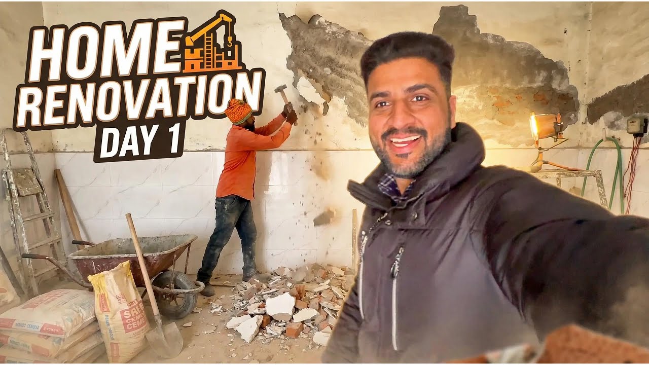 Ghar ki renovation finally shuru ho gyi ☺️☺️
