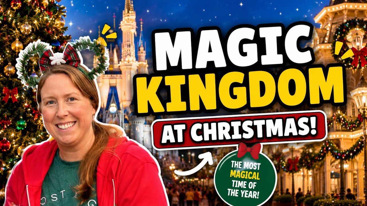 Magic Kingdom at Christmas! | Disney World Christmas Trip 2025 