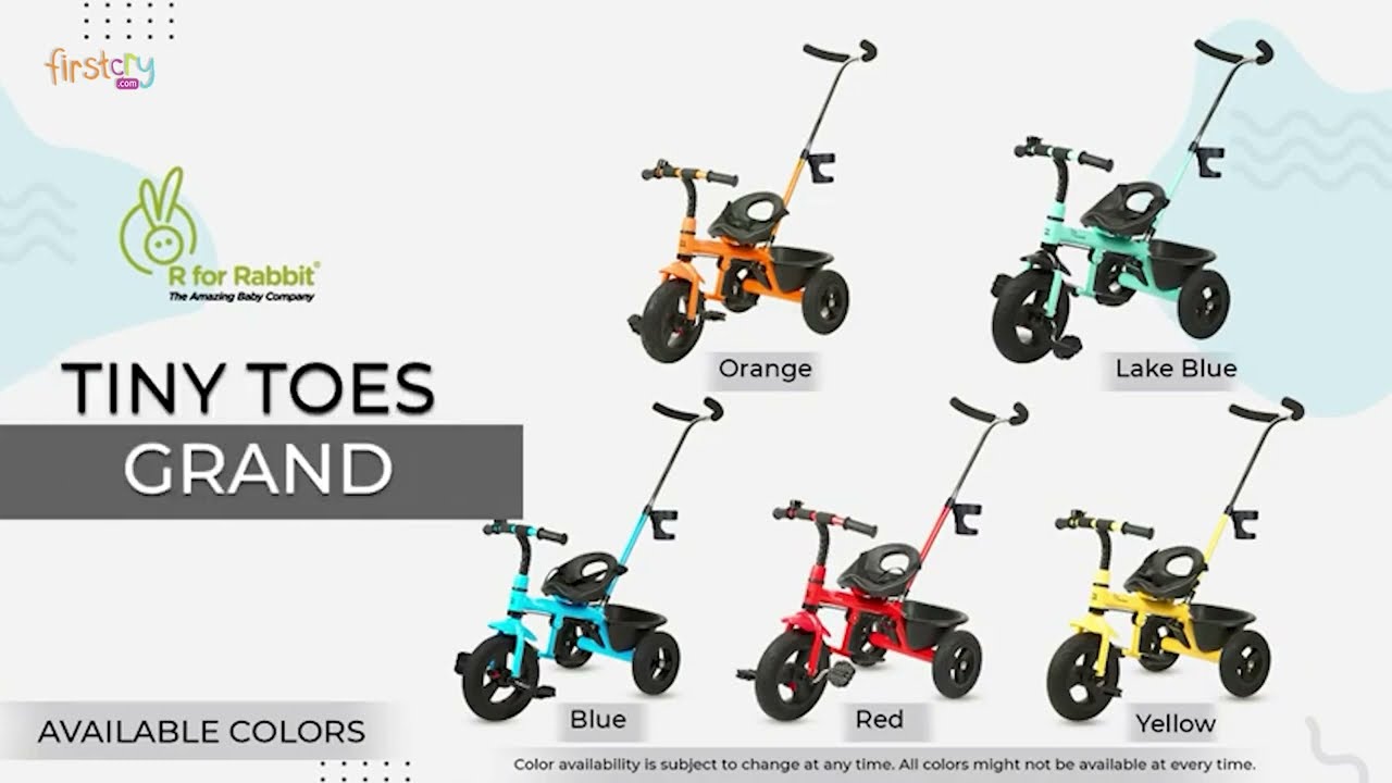 R for Rabbit Tiny Toes Grand The Smart Plug N Play Tricycle