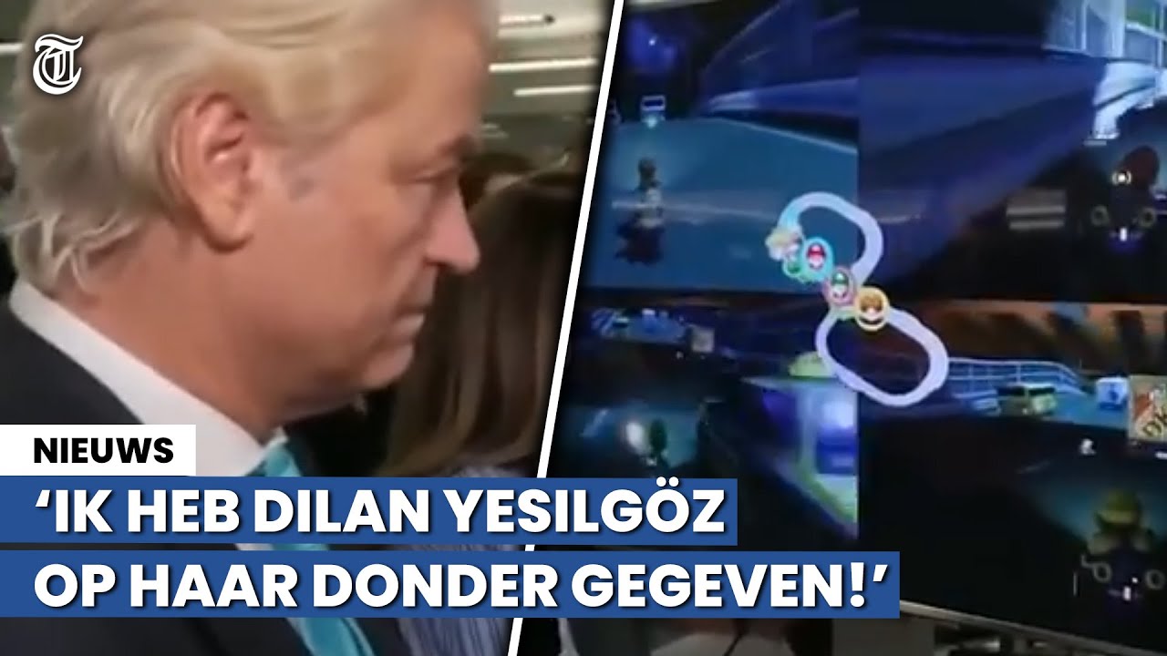 Fanatieke Geert Wilders vloekt tijdens potje Mario Kart met Dilan Yesilgöz