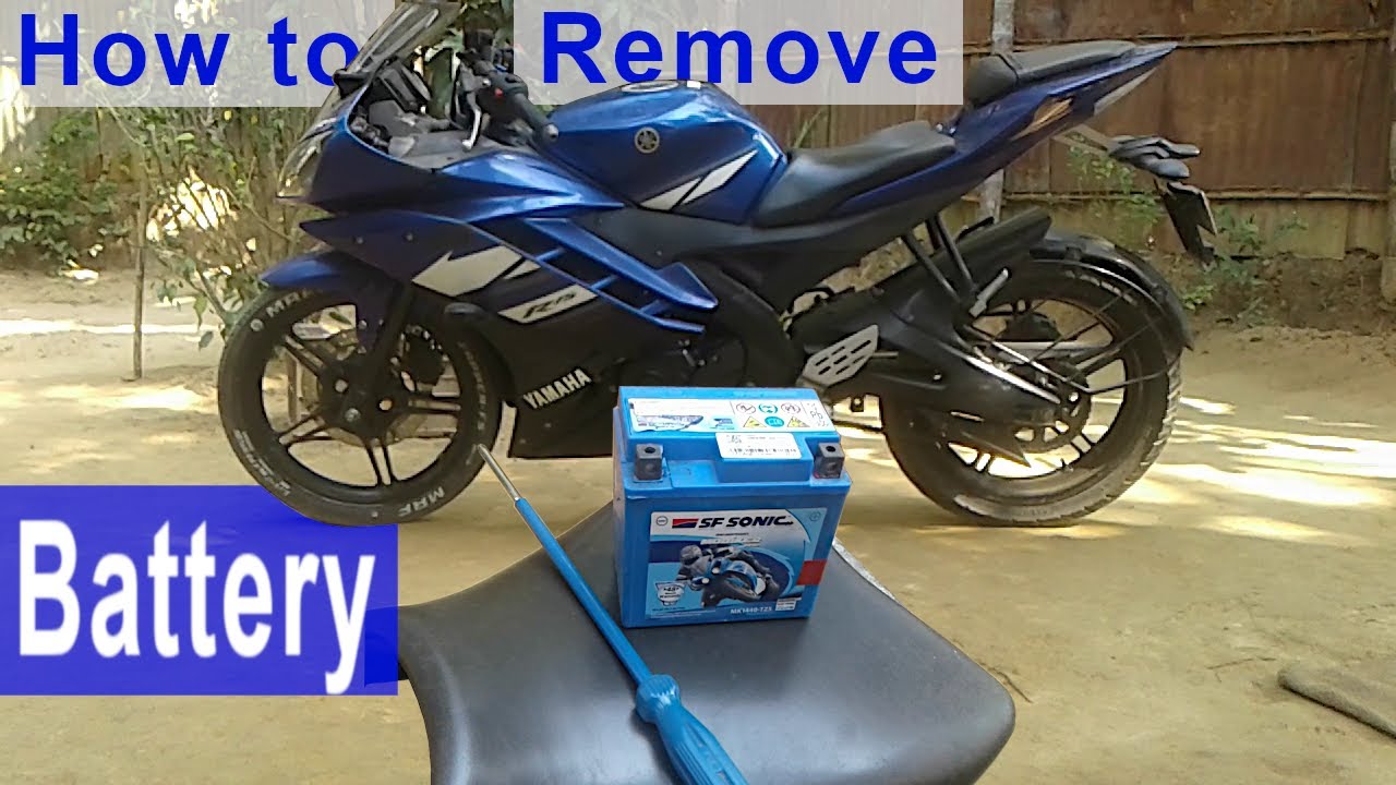 How to Remove Motorcycle Battery | Yamaha R15 V2 DIY Guide! 🔧🔋