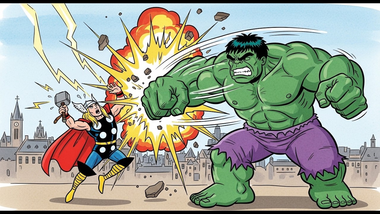 💥 Hulk Defeats Thor Ultimate Superhero Battle