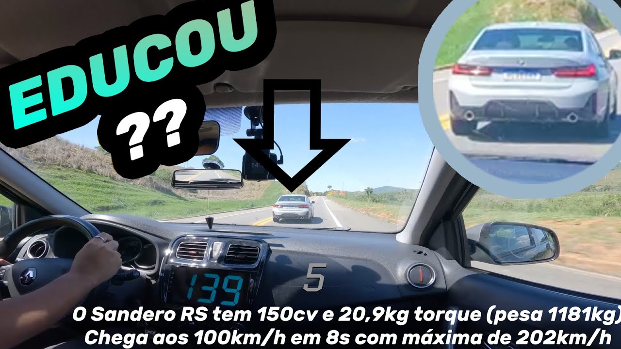 BMW 320i - Tiozão Educou Sandero RS???