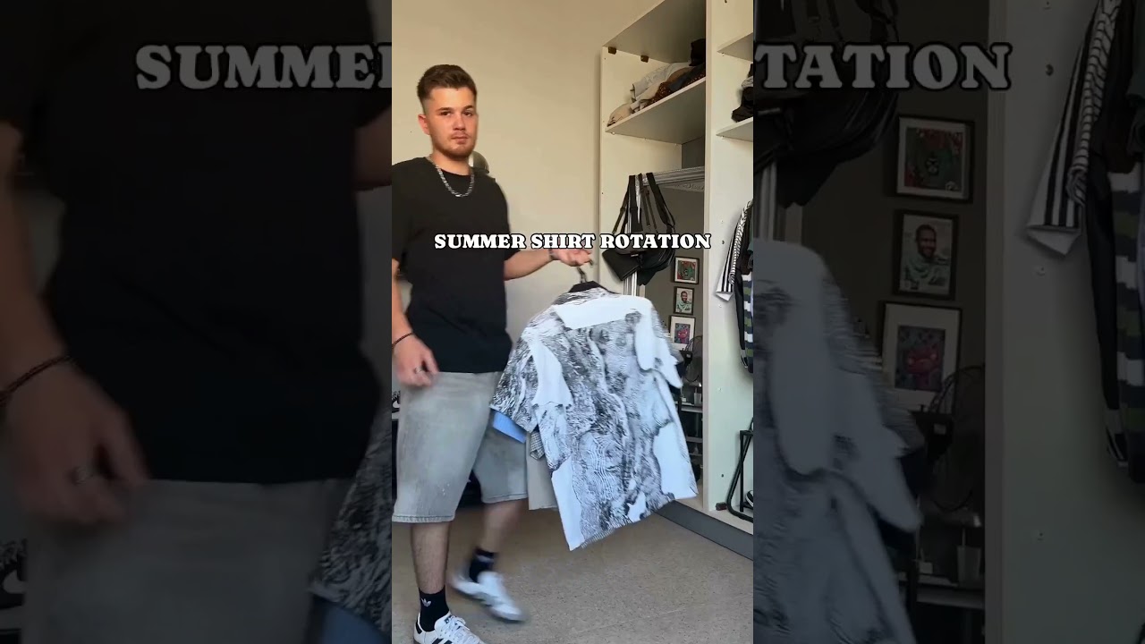 Summer shirt rotation. Choose your favourite @alecevanss [he/him]