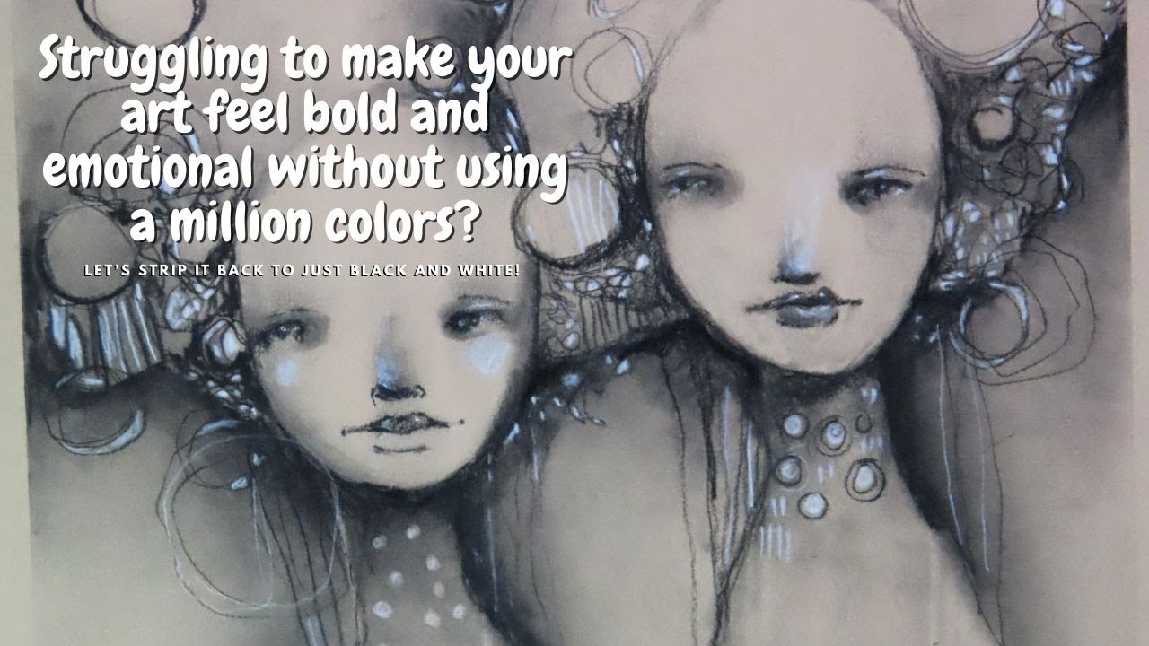 WANT MOOD AND DRAMA WITHOUT THE COLOR? #MIXEDMEDIA