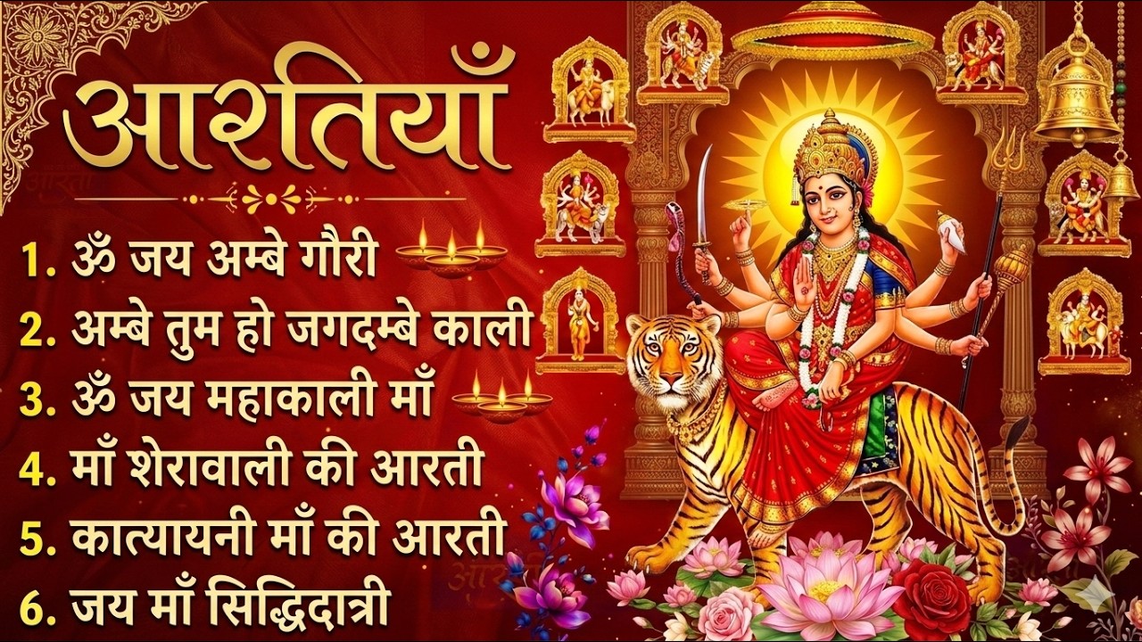 नवरात्रि Special आरतियाँ | Durga Ji Ki Aarti  Jay Ambey Gauri Mata Ki Aarti |Durga Aarti8 March 2026