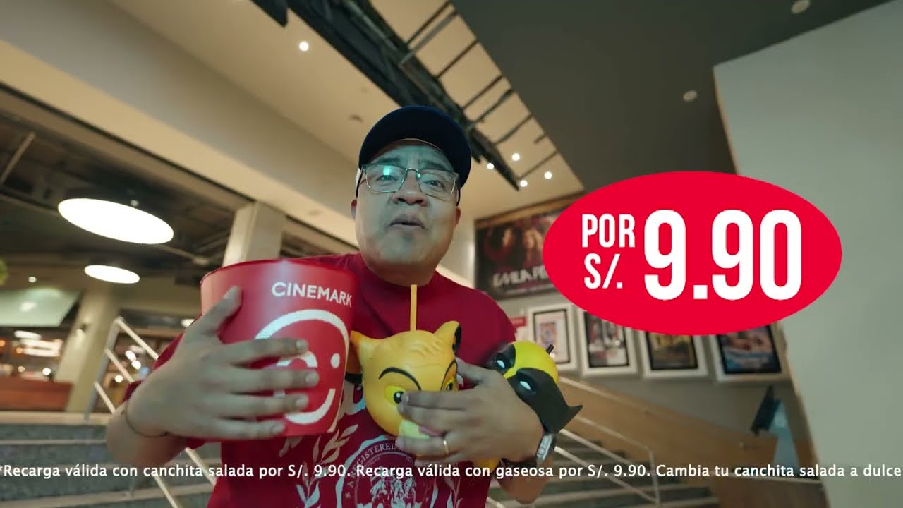 ¡Recarga tus barriles y vasos Cinemark por S/9.90 cada uno!